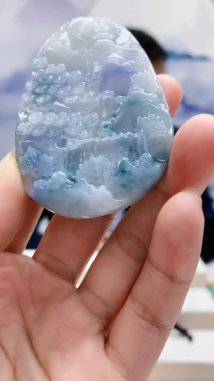 未镶嵌定制翡翠5174lr-毛货挂件19