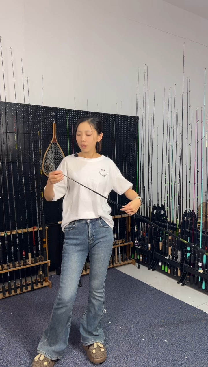 1.8m碳素玄烨绿色直柄1.8米（瑕疵尾货竿，没有售后，介意勿拍）