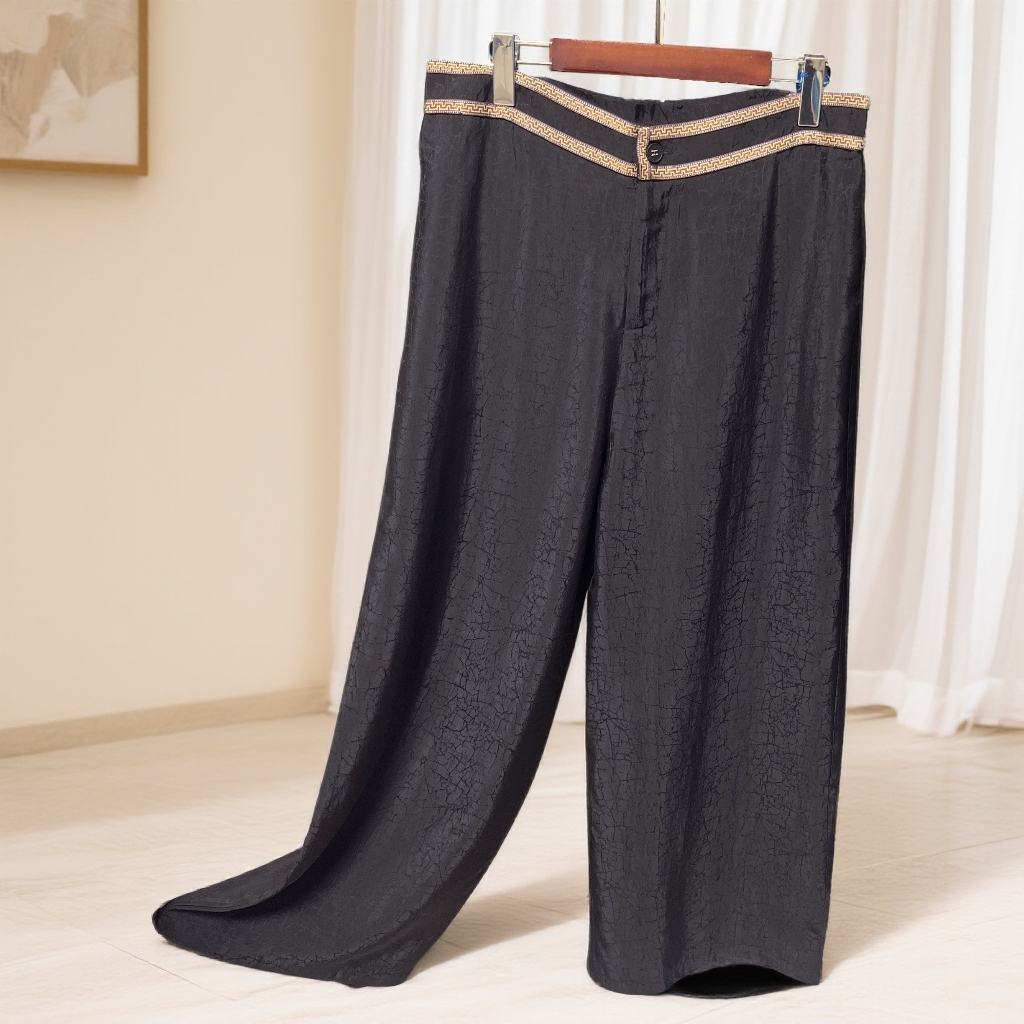 059【巧姐专属】新款高定时尚百搭高腰宽松舒适减龄直筒裤