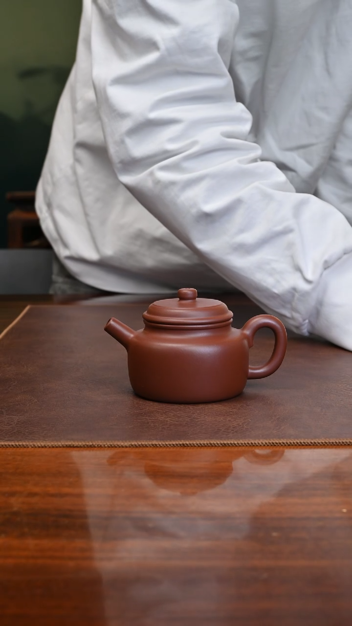 【闪购商品】紫砂茶壶大亨德钟老紫泥145cc