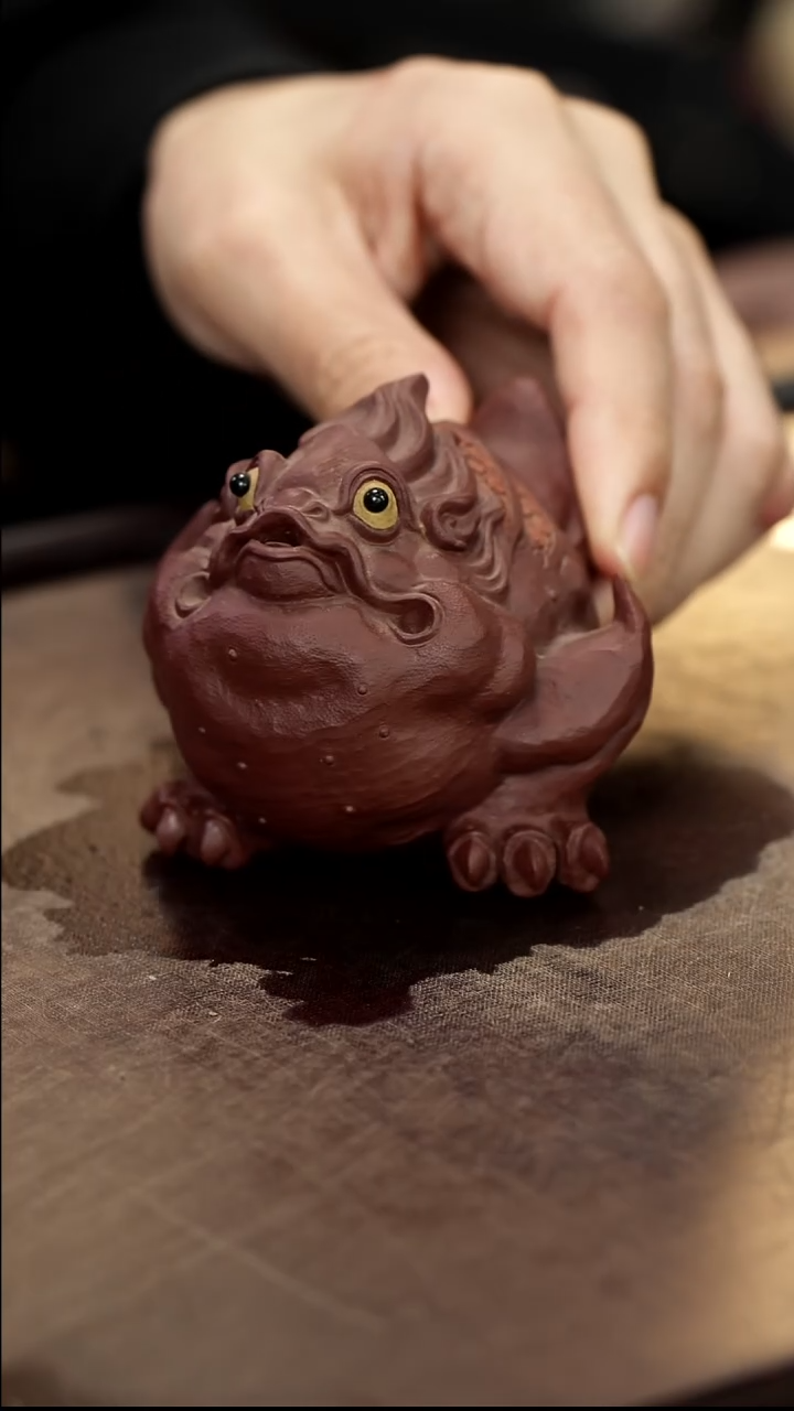 雕塑茶宠摆件金蟾