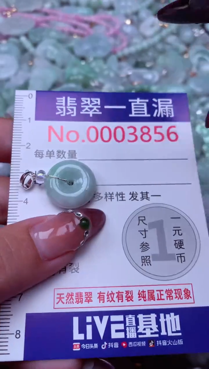 吊坠(不含链)未镶嵌翡翠3856