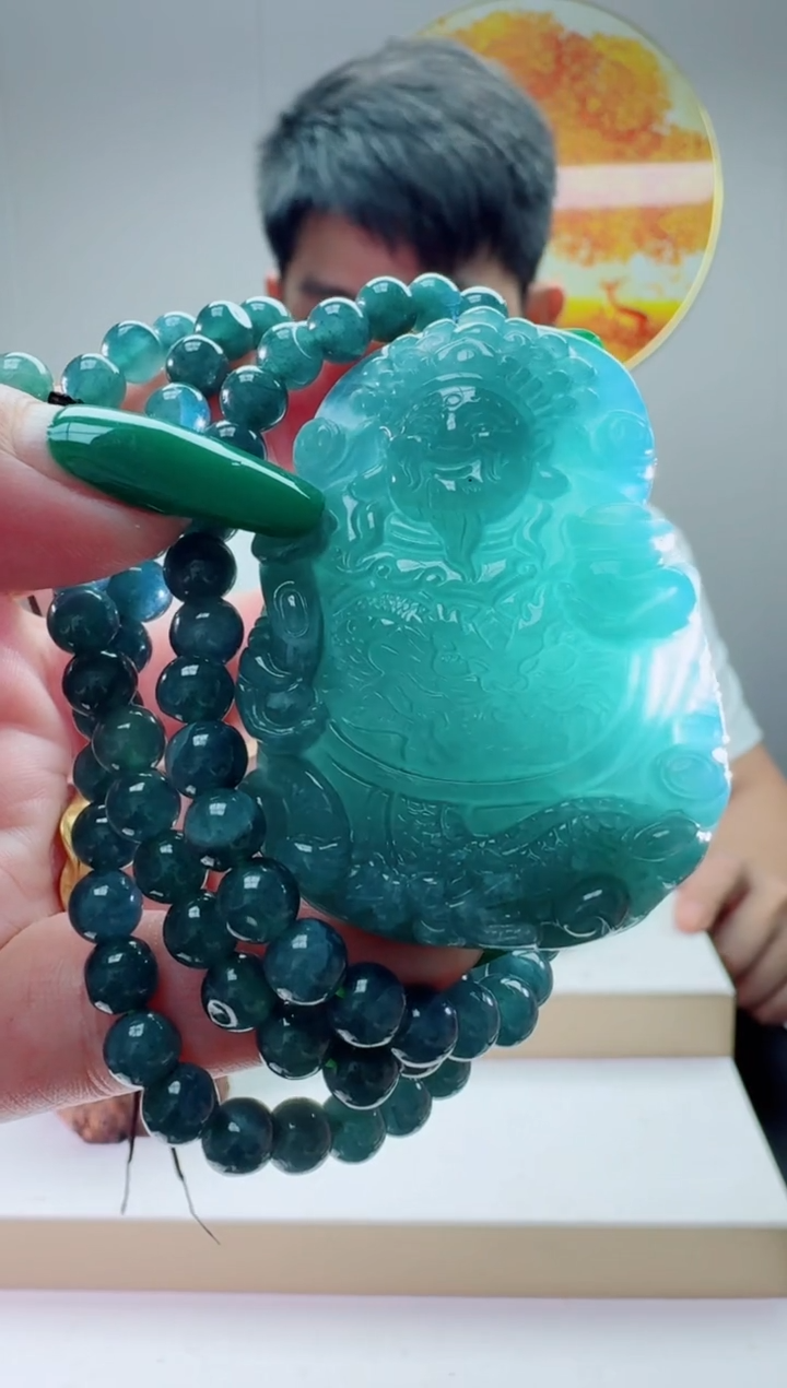 翡翠未镶嵌颈饰多样性随机发其一