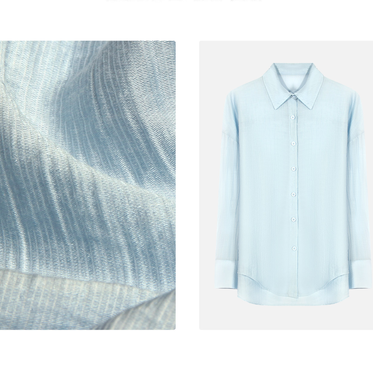 209#三色宽松长袖衬衫女外搭设计感小众轻薄上衣