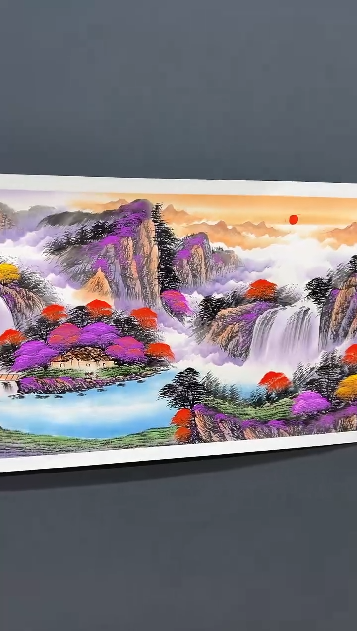 【闪购商品】国画齐一志老师国画作品-紫气东来