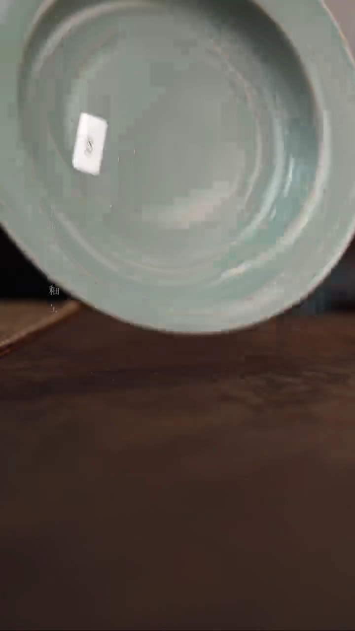 【闪购商品】杯0581微瑕粉青仿古折沿盘