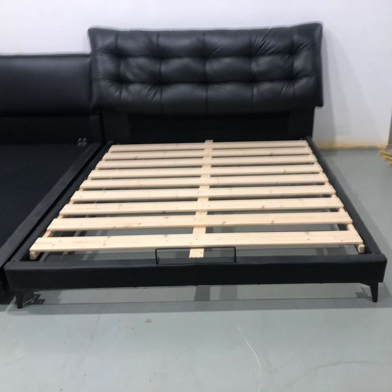 N238（完整床）195*120cm全真皮艺床【不包安装】库存尾货（三楼）5501