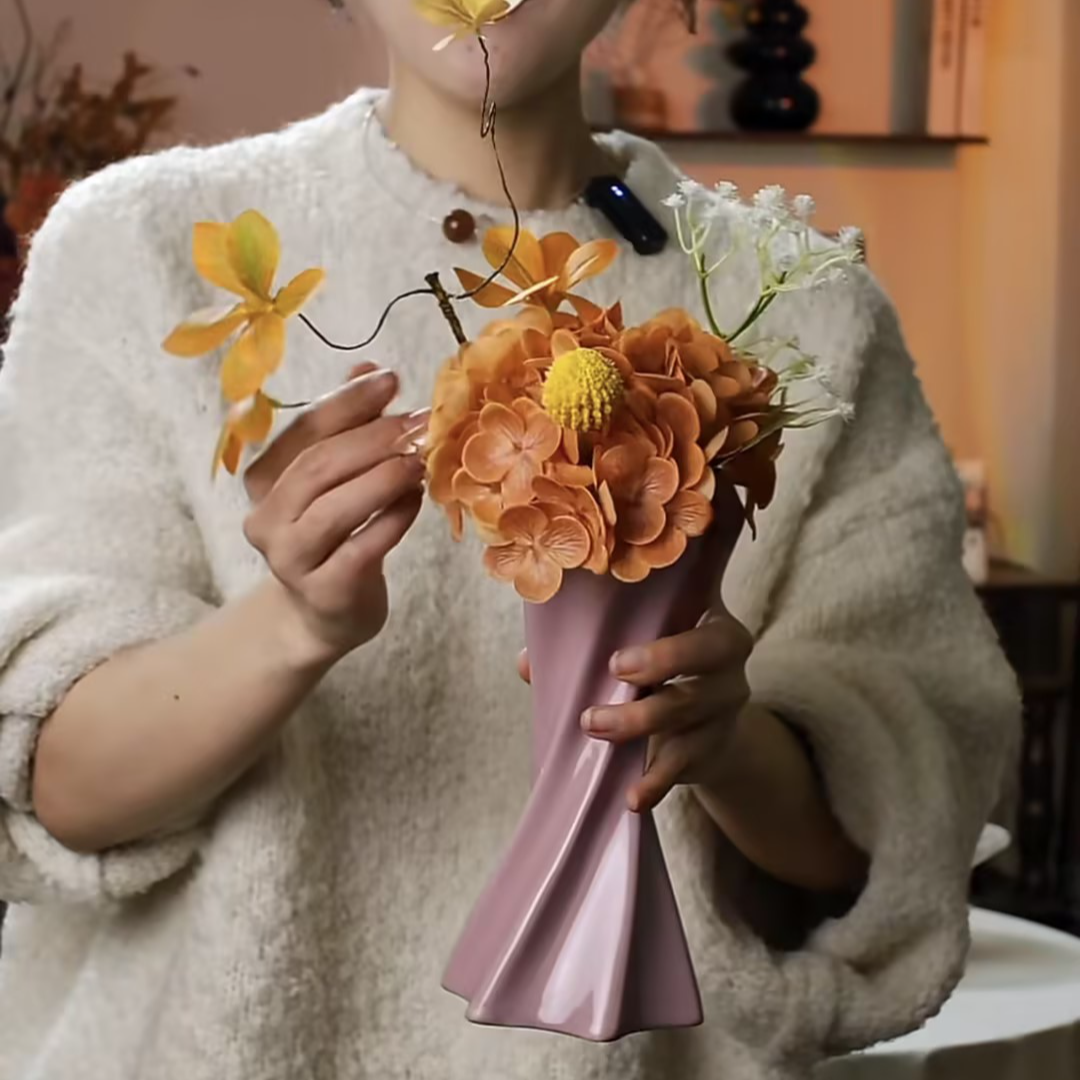 晖灵·仿真花假花餐桌花电视柜茶几玄关摆件家居装饰摆设