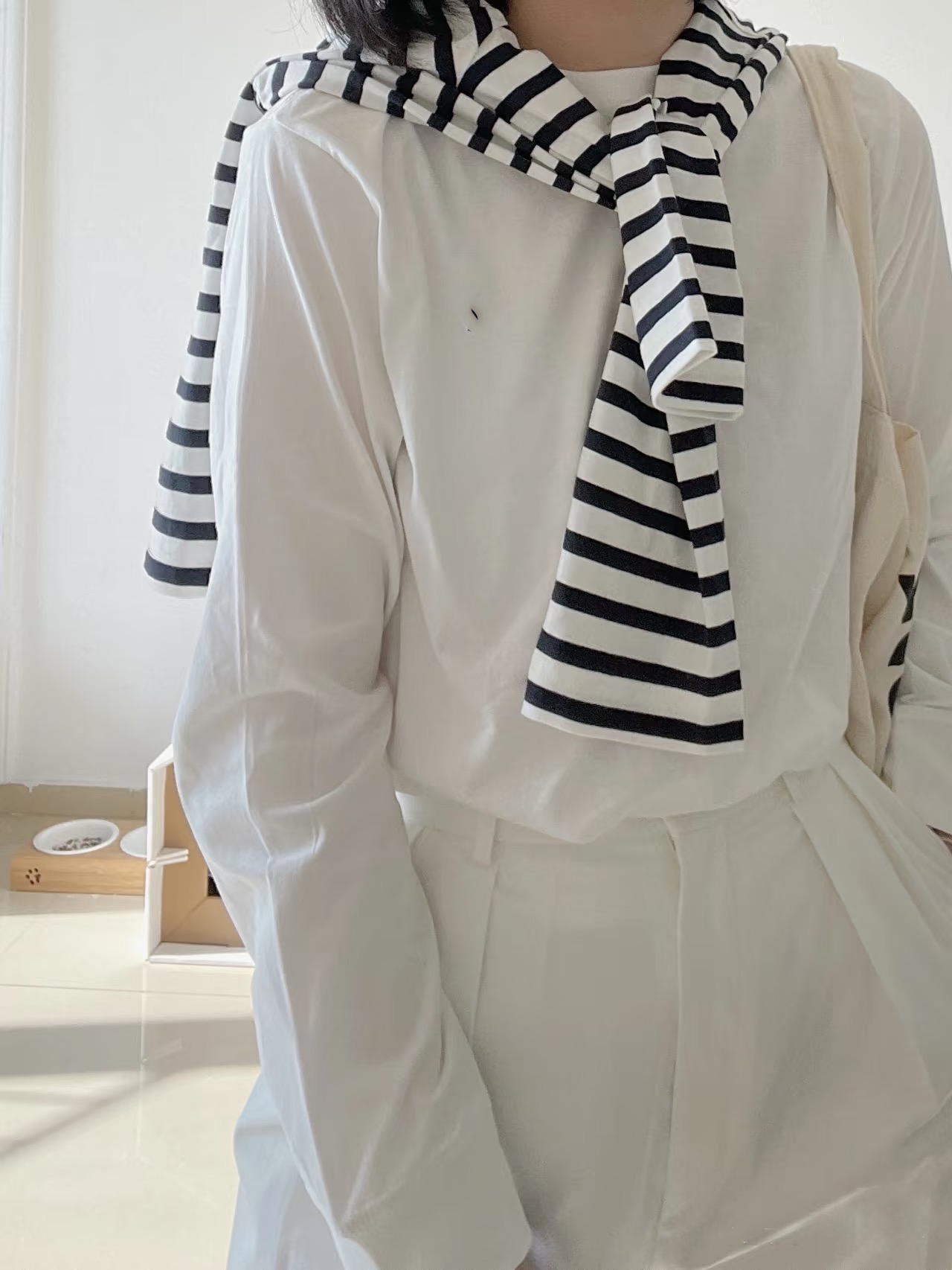 纯棉新款小马刺绣圆领长袖T恤 