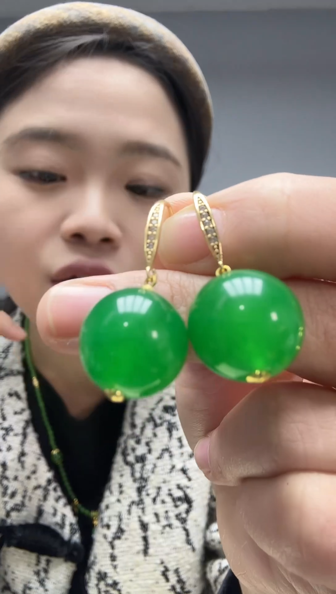 无非金属大圆珠宝高货颈饰