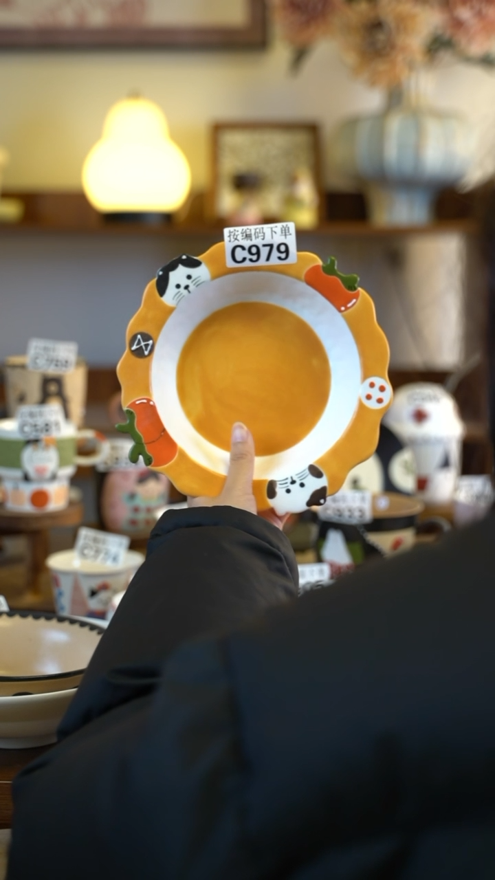 摆件陶C979 阿满屋手工手作陶瓷 