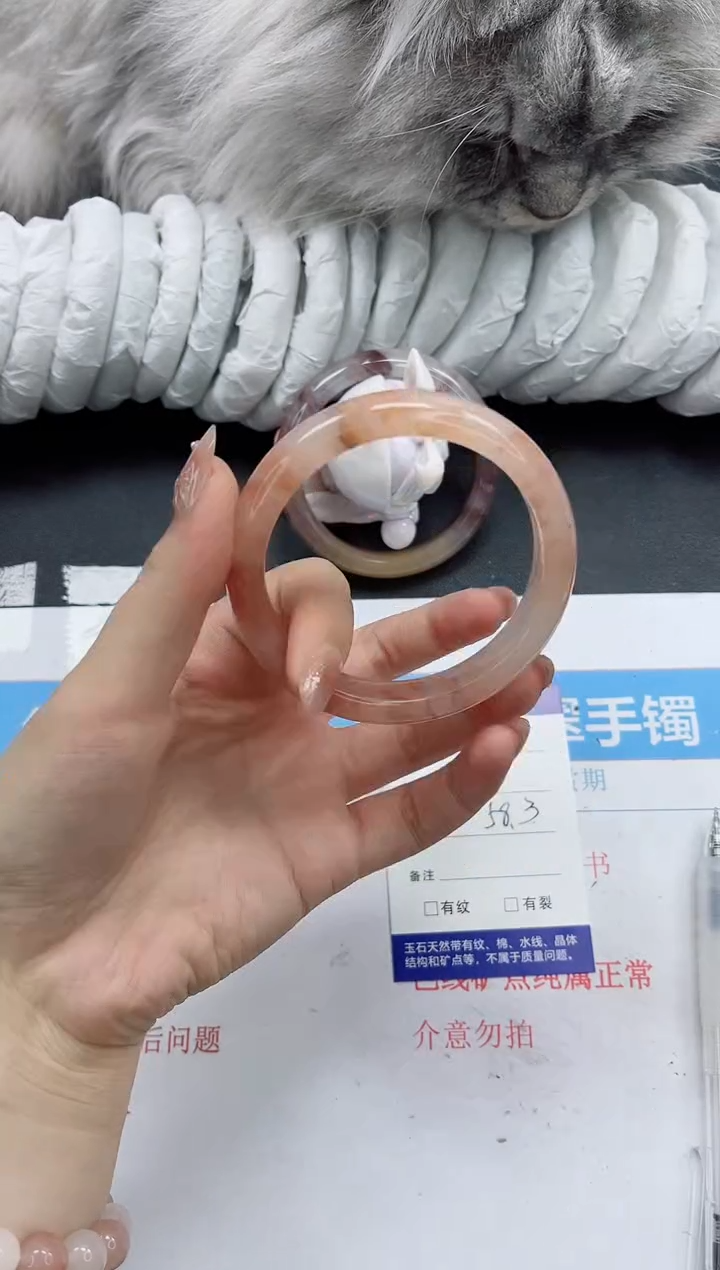 【闪购商品】石英质玉手镯未镶嵌k4-58.3