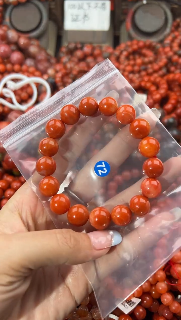 未镶嵌手串南红玛瑙12+