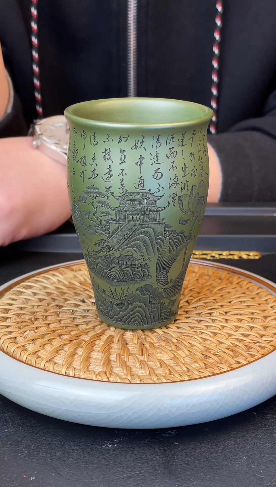 爱莲说  翡翠绿  主人杯