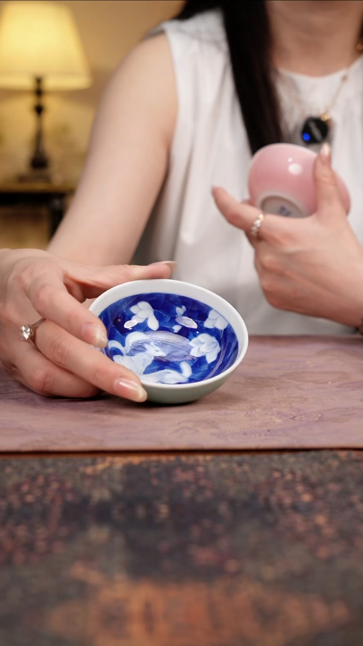 杯景德镇陶瓷杯碗柴烧多人