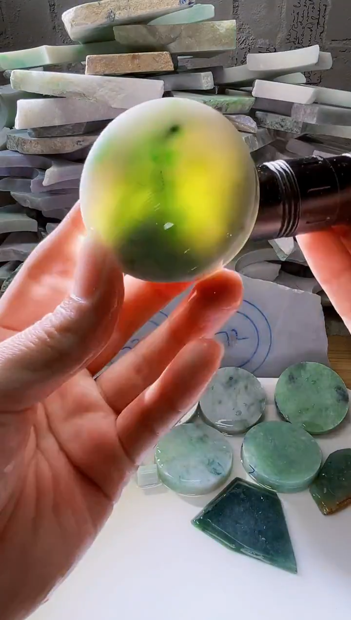 裸石翡翠天然翡翠A货古 南 377