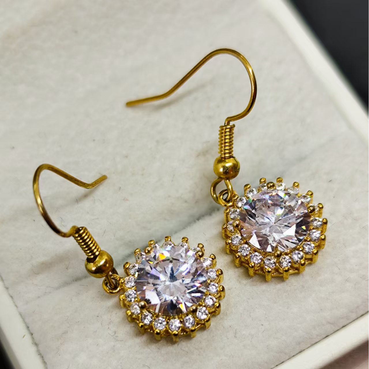 【南非库里南】NFKLN 高端奢华定制 黄色太阳花耳坠 106