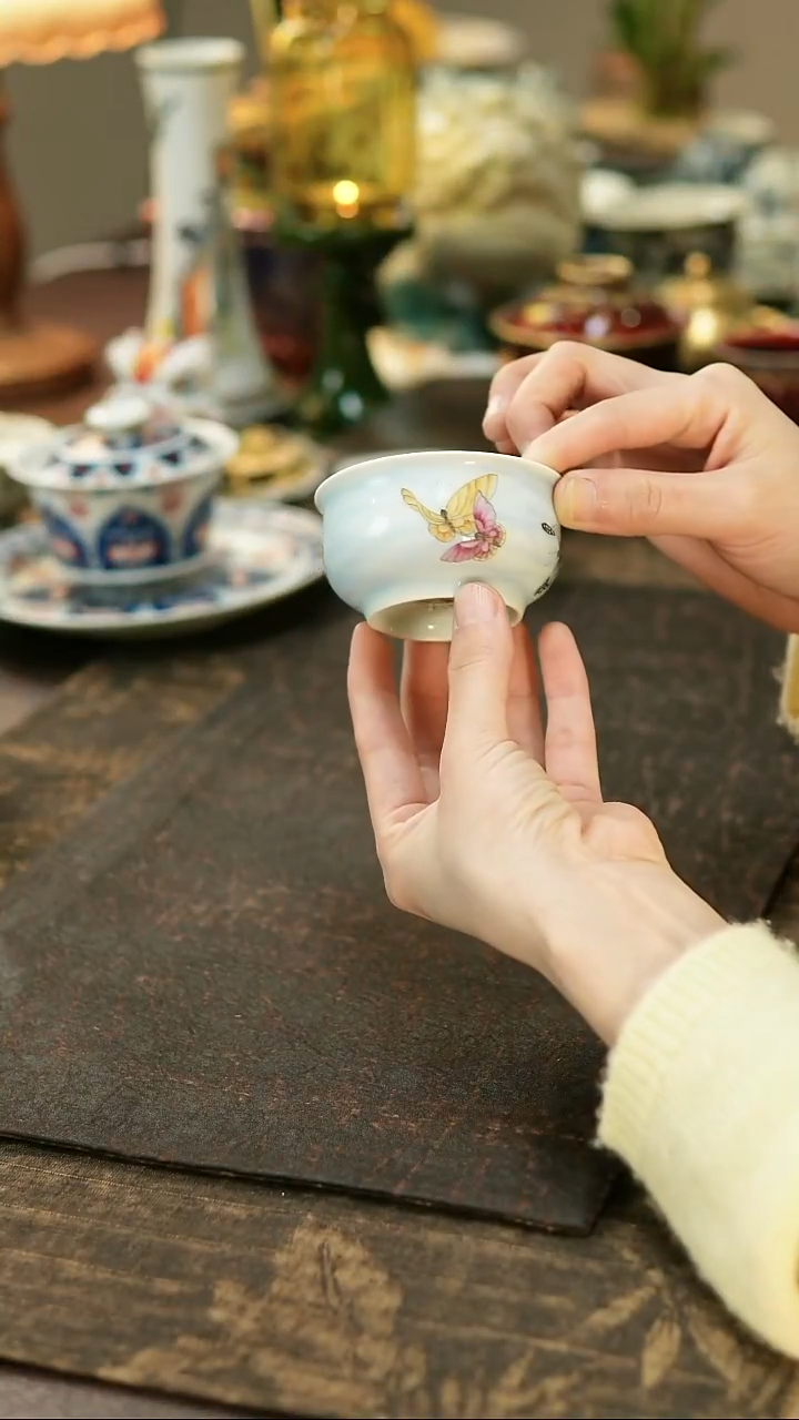 景德镇陶瓷杯碗柴烧多人