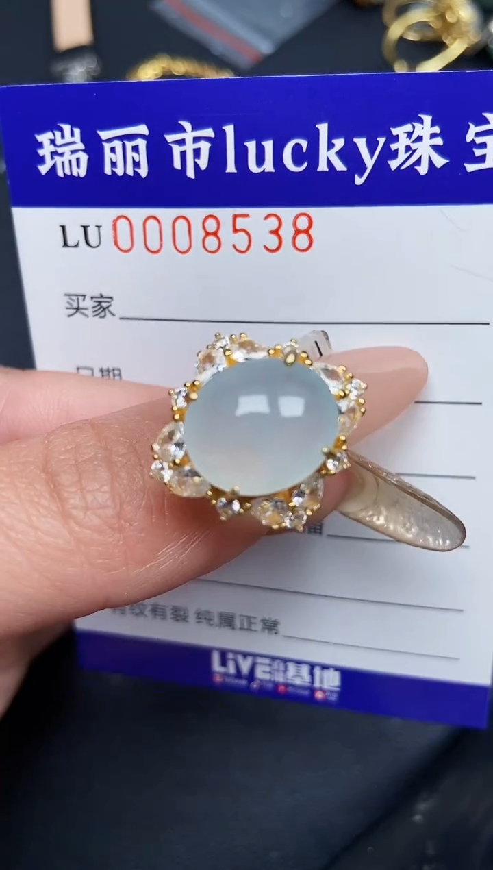 【闪购商品】翡翠颈饰银S925镶嵌8538