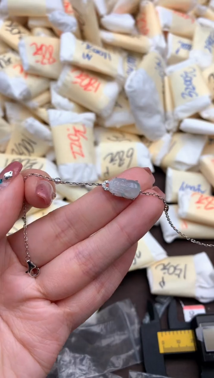 【闪购商品】翡翠手链银S925镶嵌一