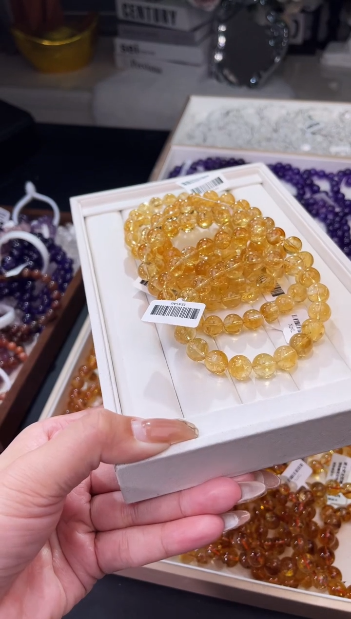 【闪购商品】水晶/未镶嵌巴西黄水晶10mm/多样性发一