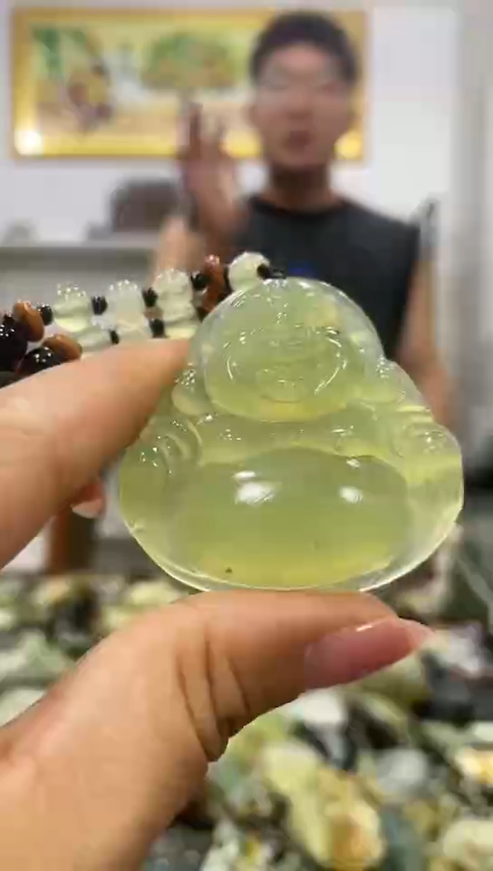 岫玉未镶嵌手把 