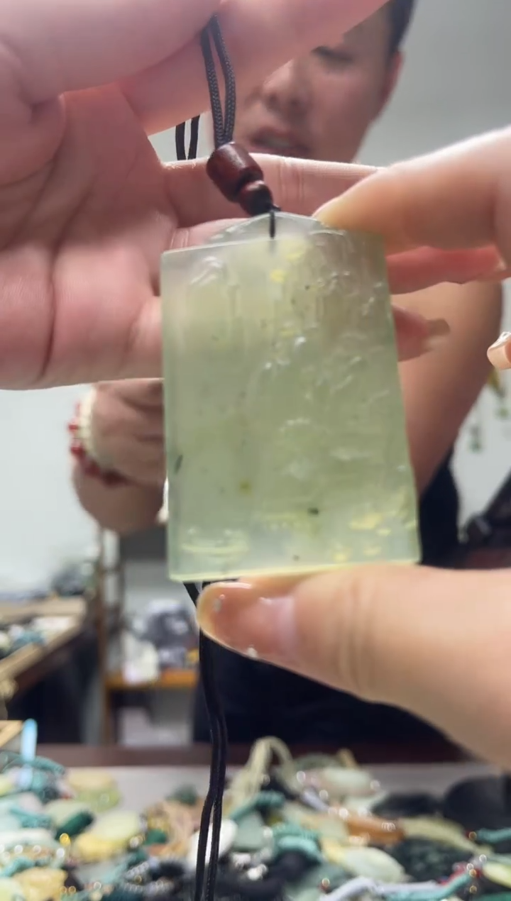 未镶嵌岫玉吊坠多样性发货拍一发一