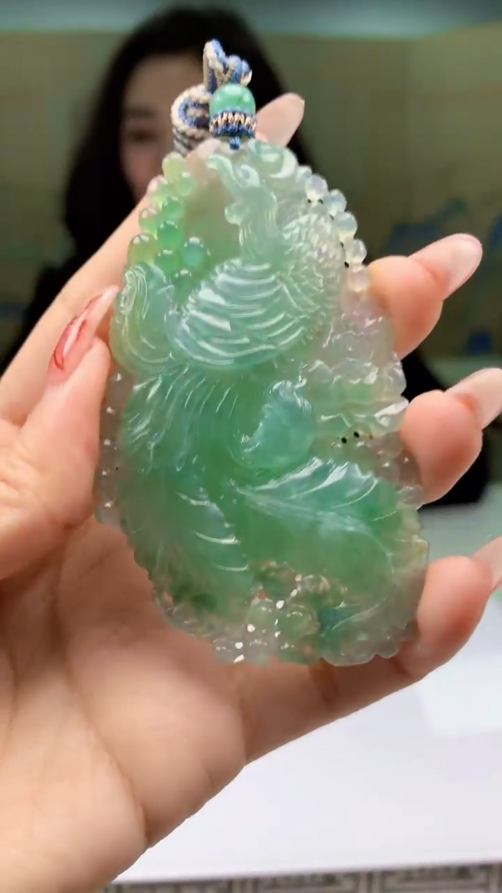 【闪购商品】定制翡翠未镶嵌4829ty-毛货挂件71