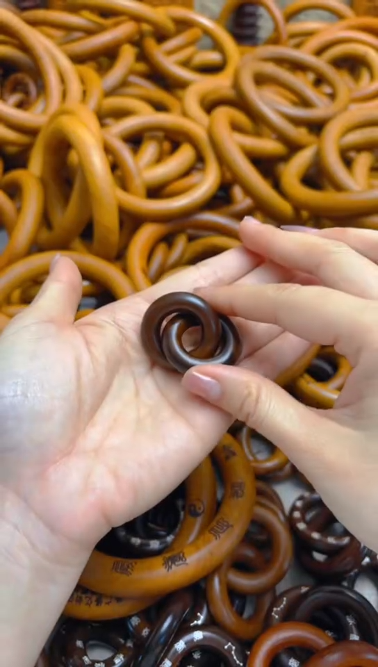 【闪购商品】枣木木艺雷击枣木乾坤圈玉化内径1.5一物一拍