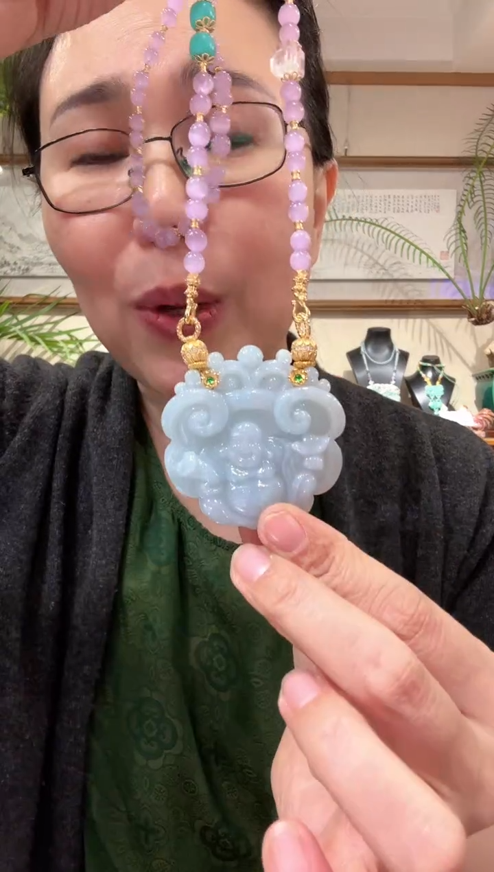 【闪购商品】翡翠颈饰未镶嵌国风