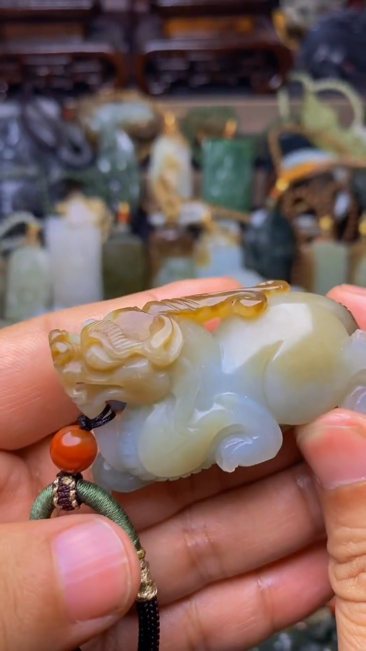 未镶嵌和田玉挂件小****丸1