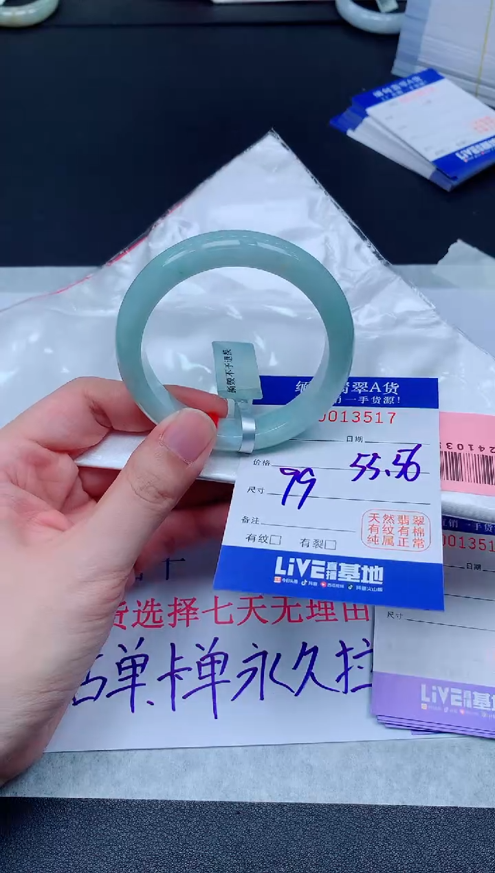 未镶嵌手镯翡翠3517
