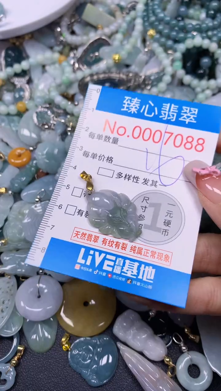 【闪购商品】翡翠颈饰未镶嵌含绳0007088