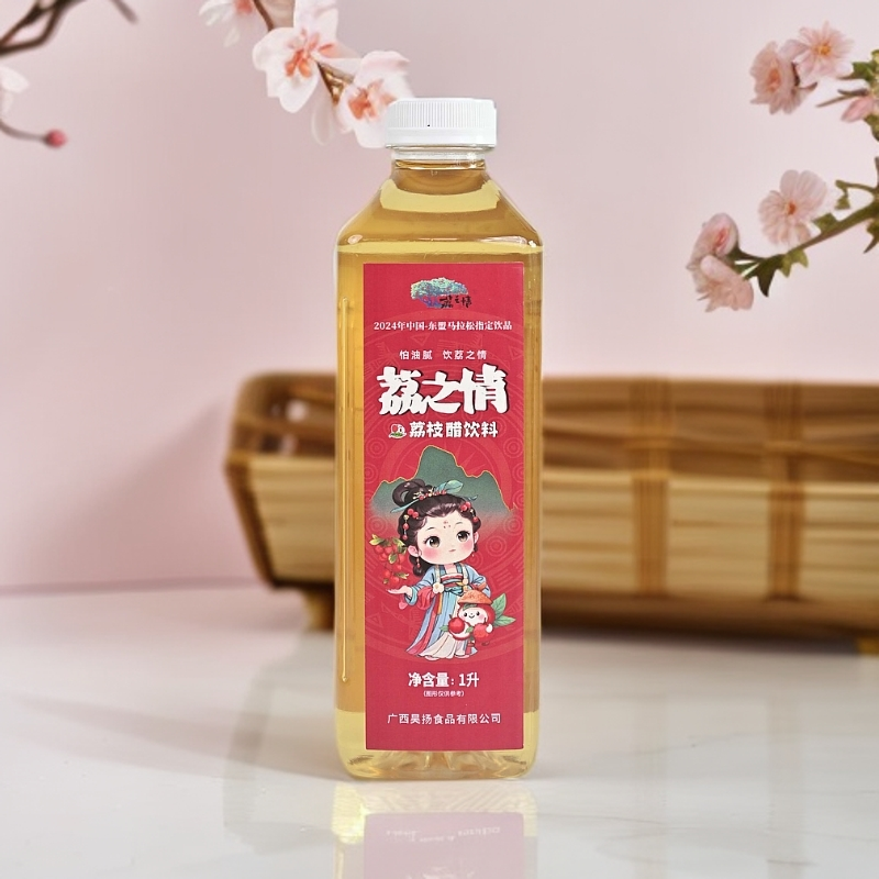 灵山特产手信荔之情果醋饮料家庭装1L装6瓶整箱彩箱