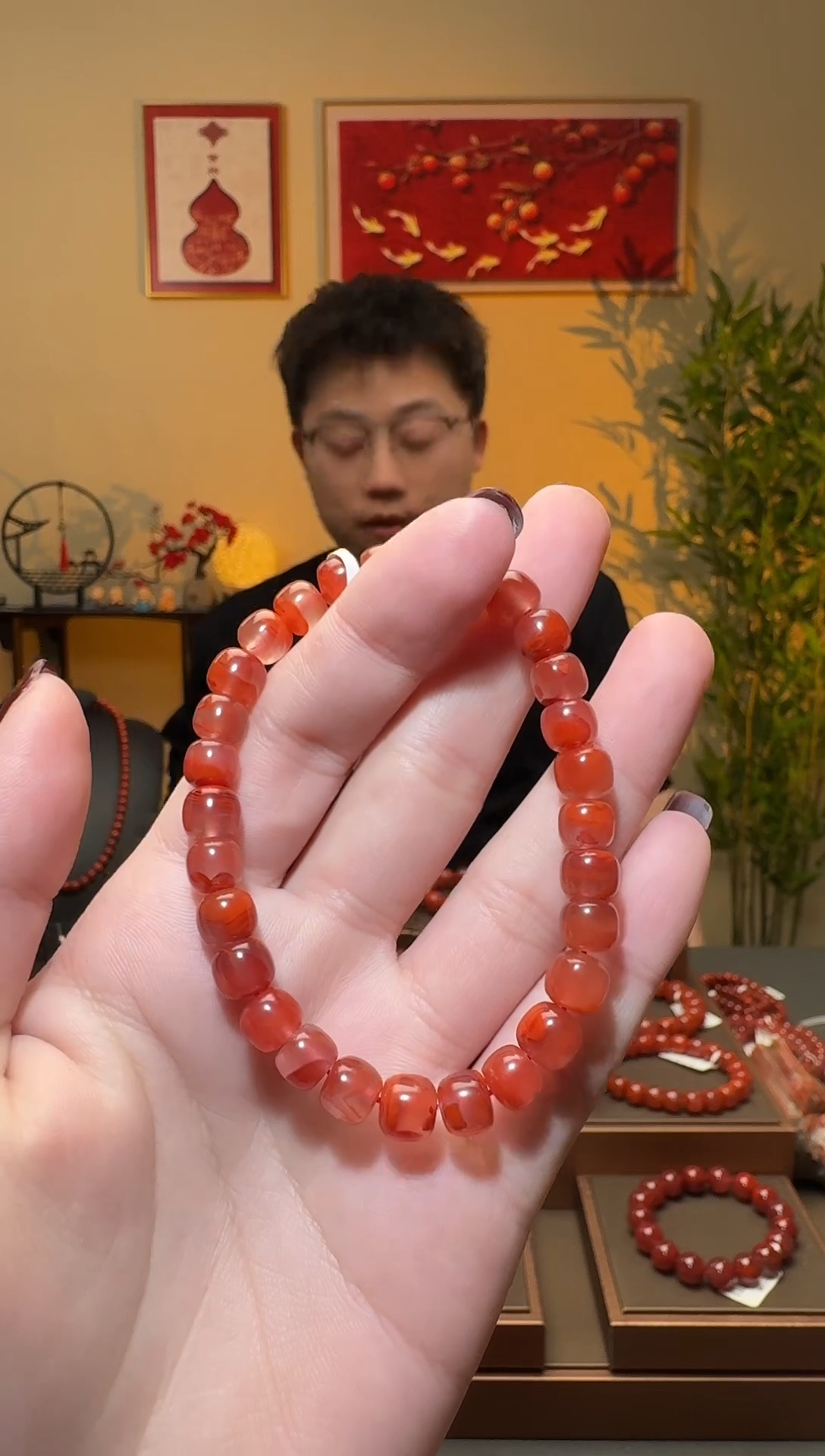 【闪购商品】南红玛瑙手串未镶嵌一条约7mm 多样性发货