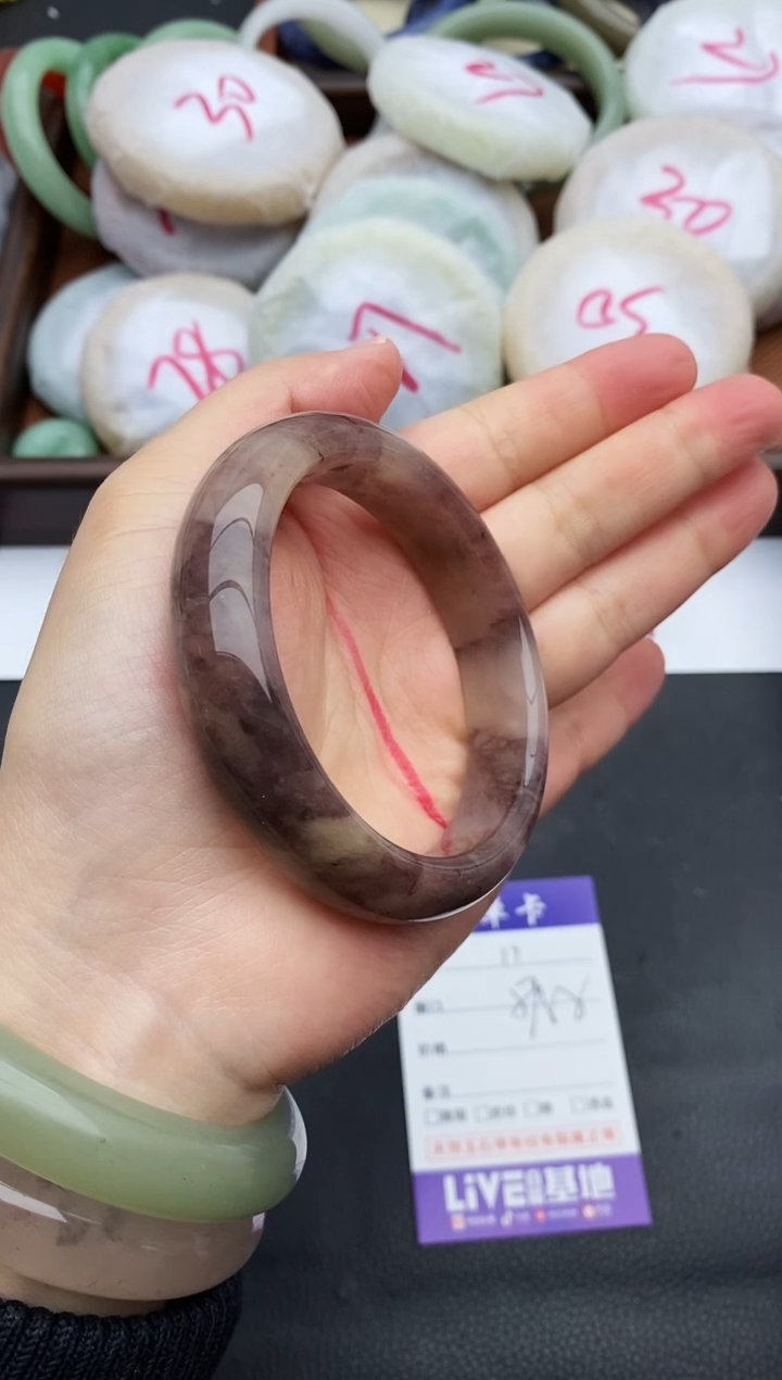 未镶嵌手镯石英质玉17+57/58