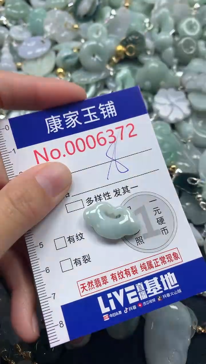 吊坠(不含链)未镶嵌翡翠6372