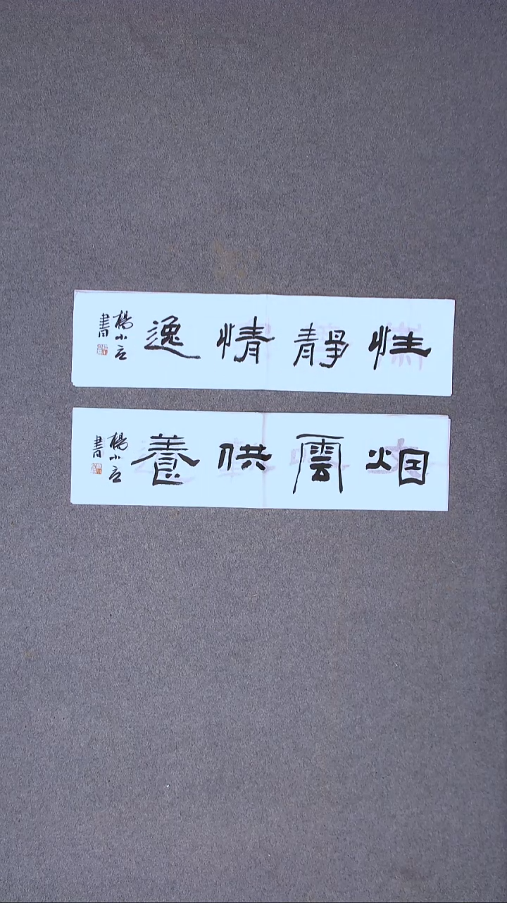书法 杨小立 河南南阳69*17*2一平尺两张 宋一单