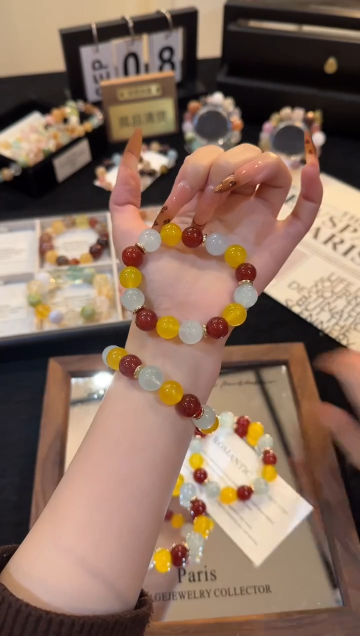 未镶嵌手链水晶大鱼海棠x3121