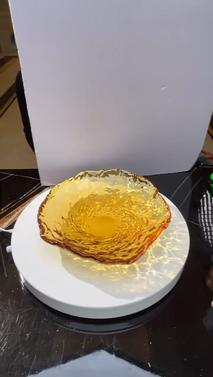 【闪购商品】摆件茶金色肌理纹果盘