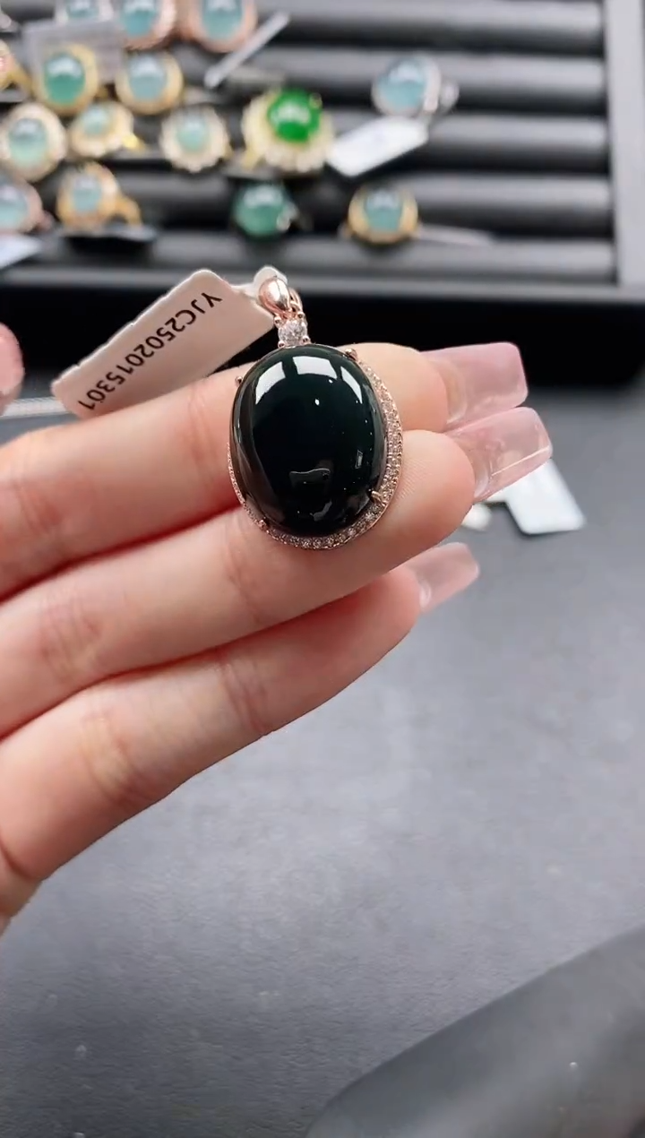 【闪购商品】翡翠戒指银S925镶嵌1111