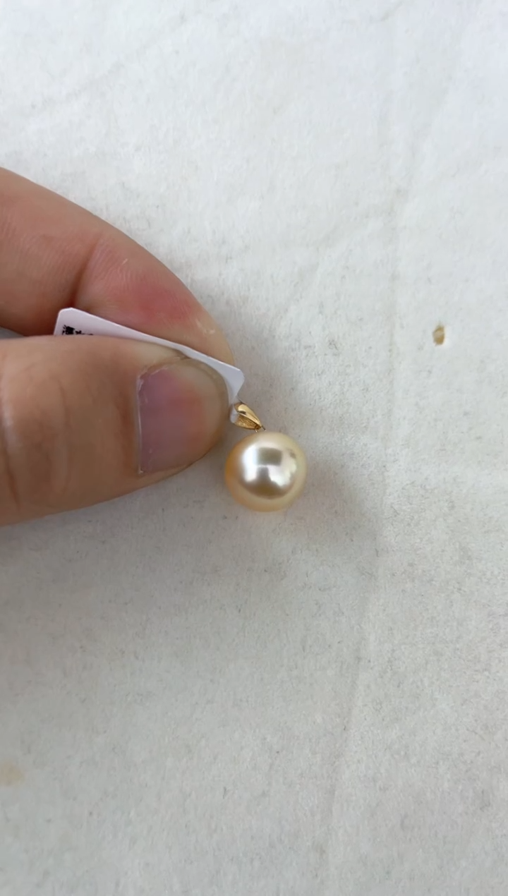 【闪购商品】海水珍珠颈饰18K金镶嵌吊坠