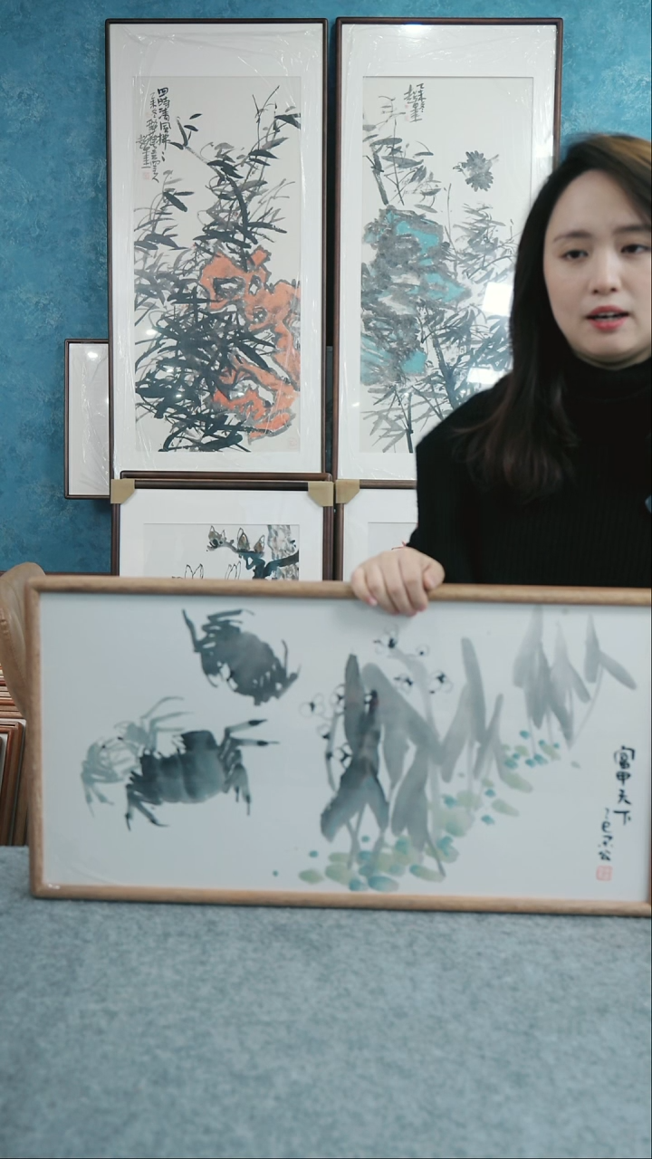 【闪购商品】国画33*66本土老师花鸟