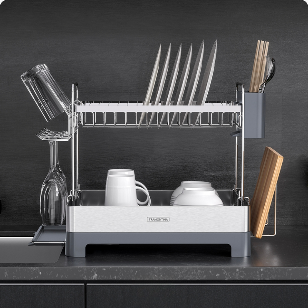 【Costco代购】查蒙蒂纳家用多功能双层收纳滤水架神器