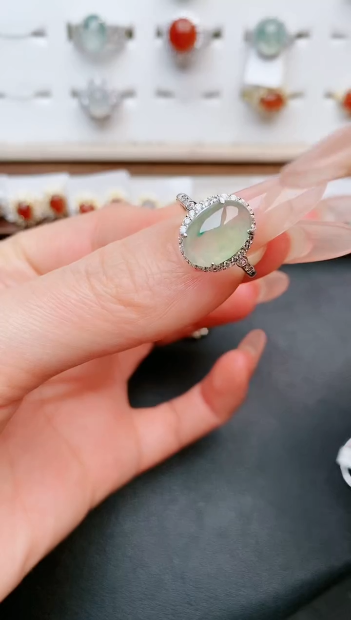 【闪购商品】翡翠戒指银S925镶嵌.....