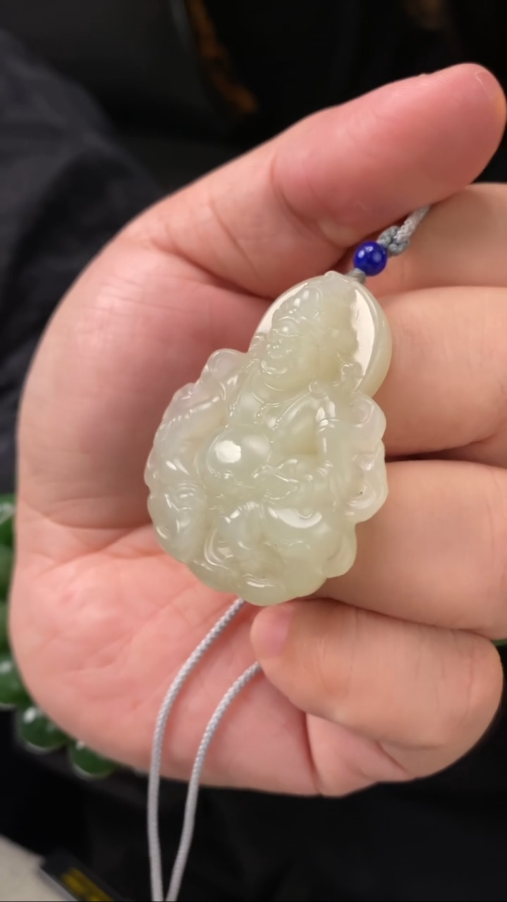 【闪购商品】和田玉吊坠未镶嵌【玉道侠侣】黄财神