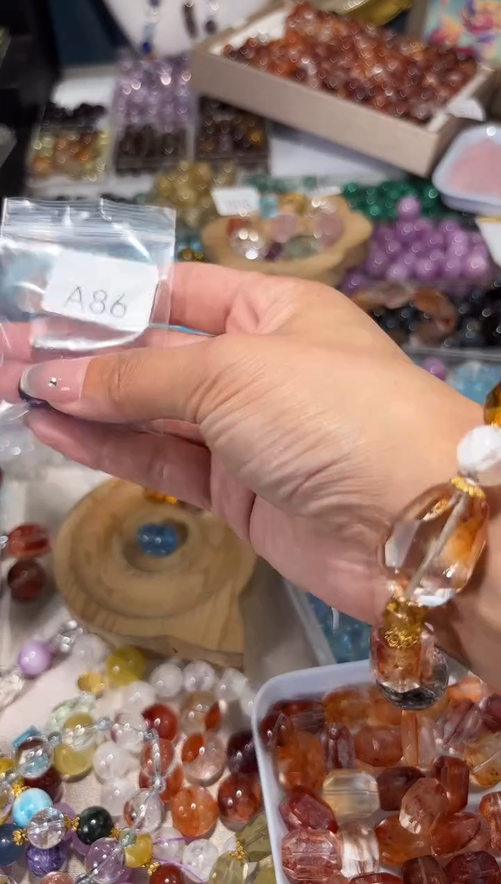 水晶手串未镶嵌初*A86三只貔貅拍2
