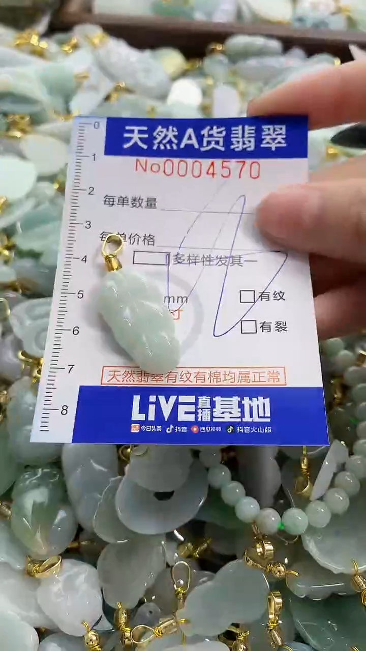 颈饰未镶嵌翡翠天然A货翡翠