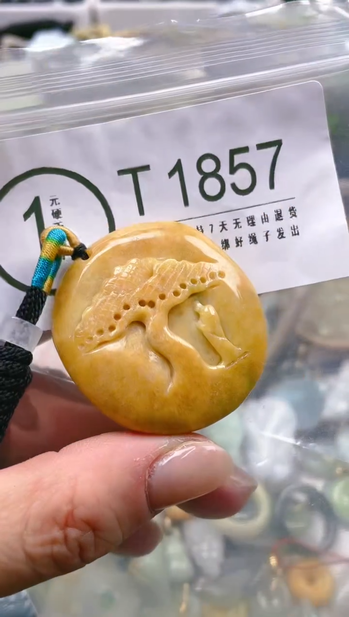 【闪购商品】翡翠颈饰未镶嵌/T/翡翠A货一图一物