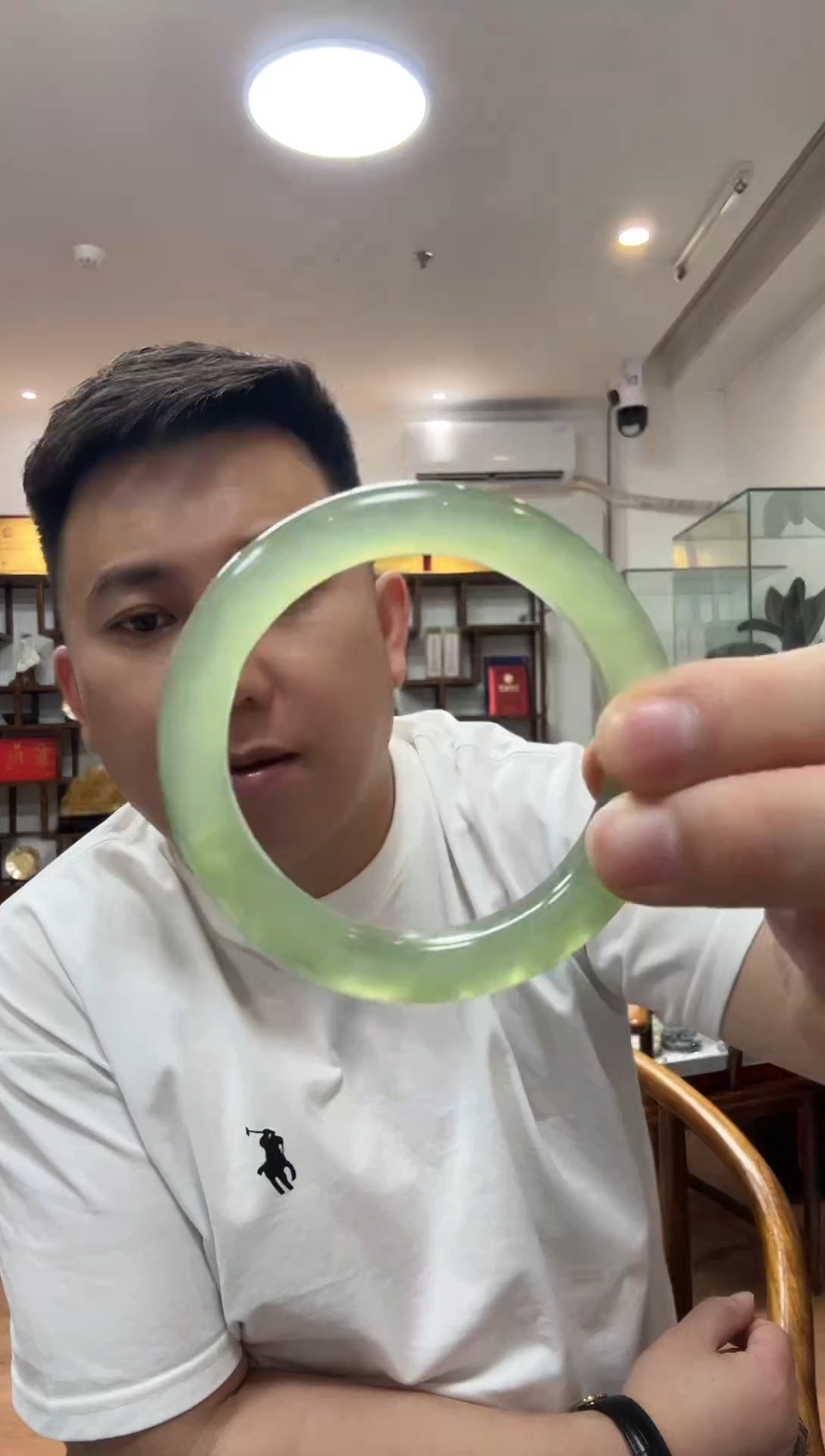 未镶嵌蛇纹石玉手镯兵*定向